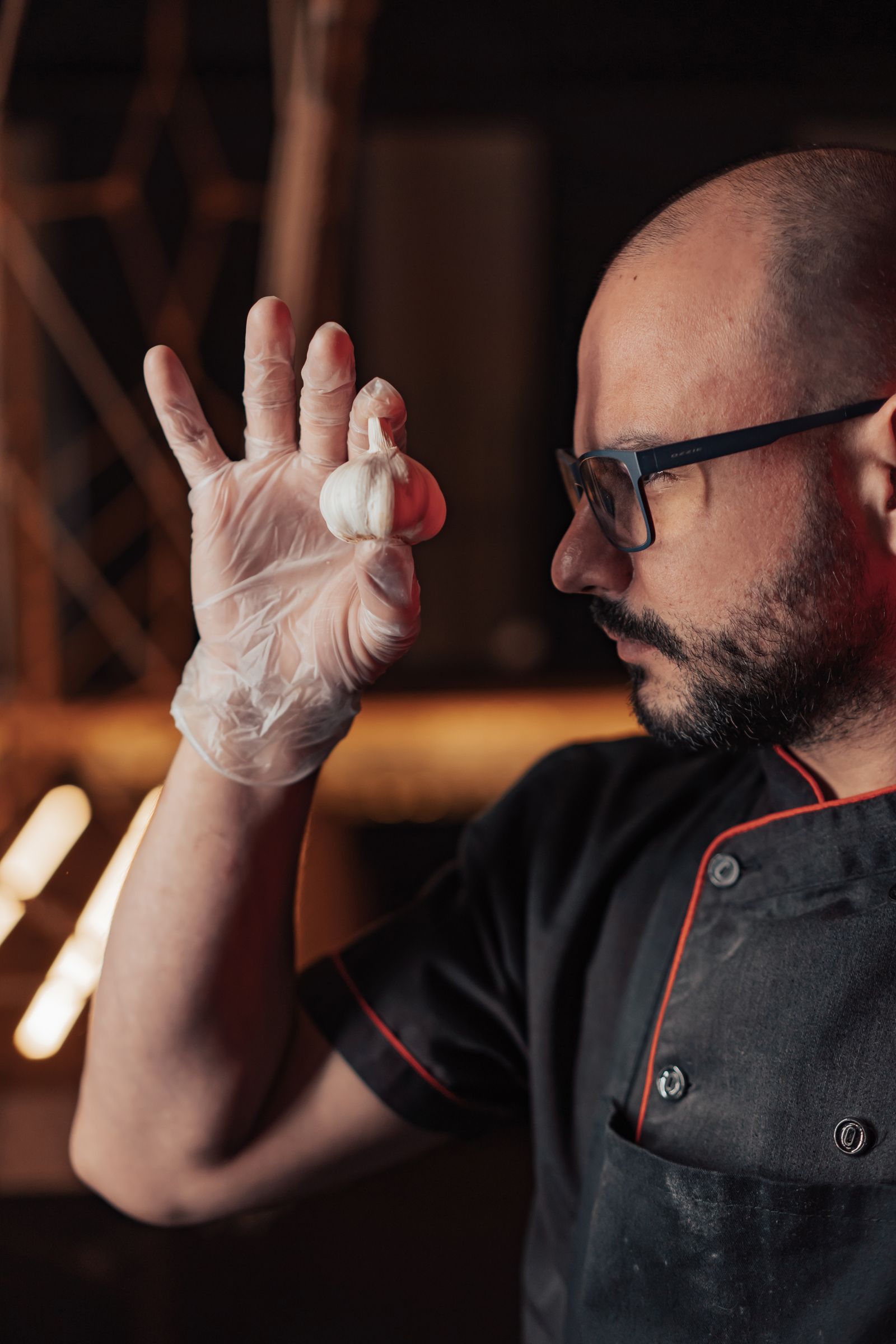Chef Nadia Haddad at the pass